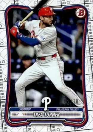 2026 Bowman - Black Pattern #71 - Trea Turner - Philadelphia Phillies