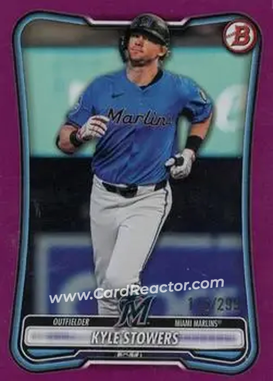 2026 Bowman - Fuchsia #34 - Kyle Stowers - Miami Marlins - Front