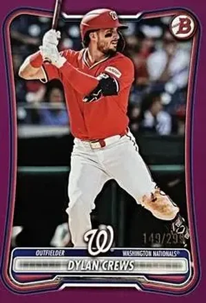 2026 Bowman - Fuchsia #54 - Dylan Crews - Washington Nationals
