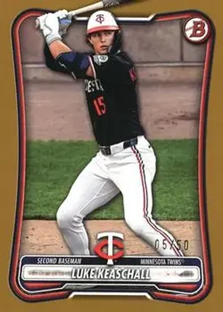 2026 Bowman - Gold #57 - Luke Keaschall - Minnesota Twins