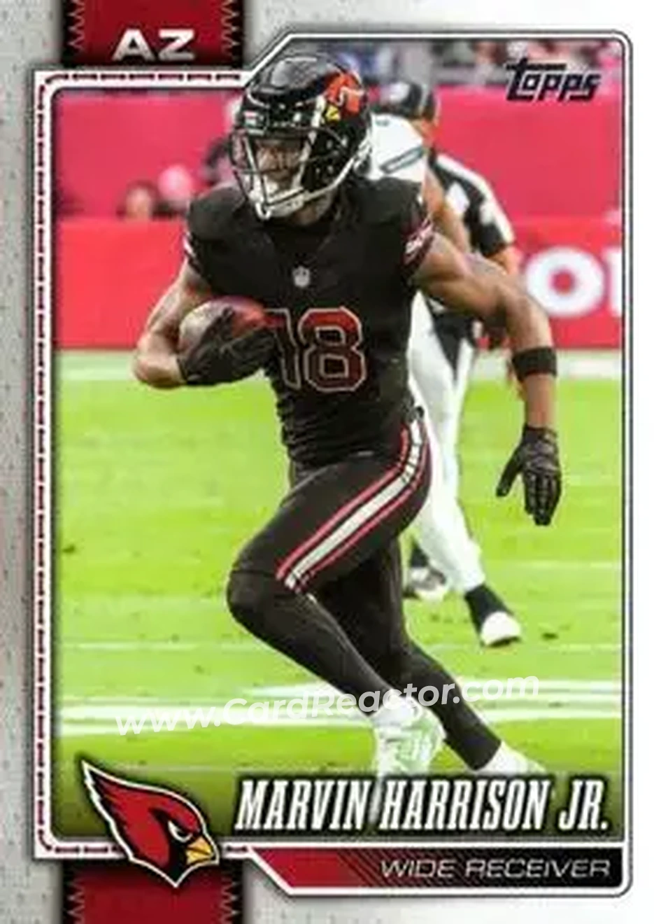 2026 Topps Flagship #1 - Marvin Harrison Jr. - Arizona Cardinals - Front