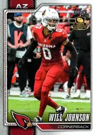 2026 Topps Flagship #6 - Will Johnson - Arizona Cardinals