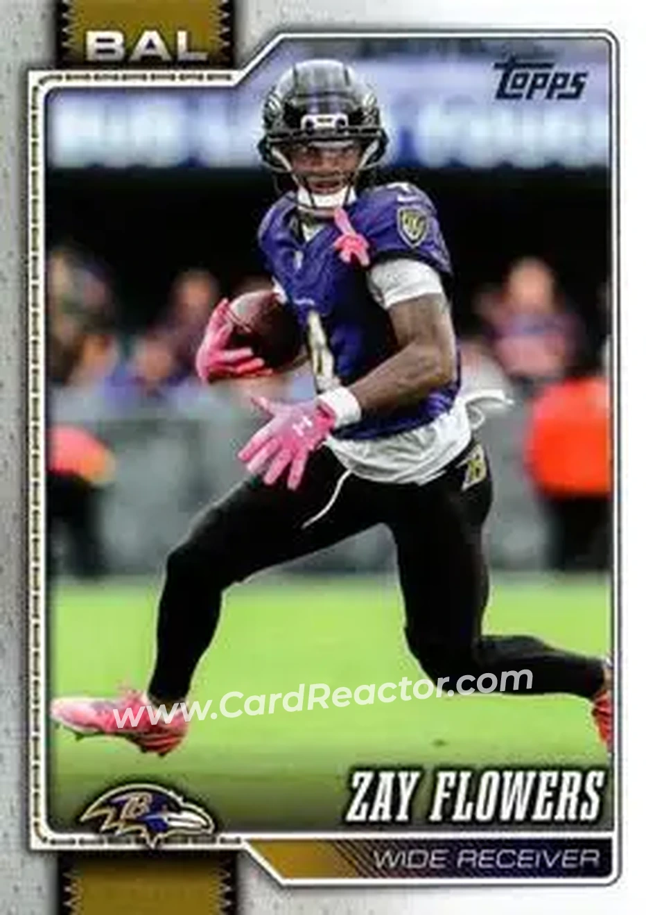 2026 Topps Flagship #14 - Zay Flowers - Baltimore Ravens - Front
