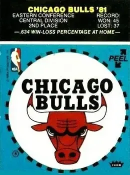 1981-82 Fleer NBA Team Stickers feature card
