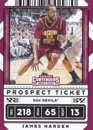 2020 Panini Contenders Draft Picks #2b James Harden