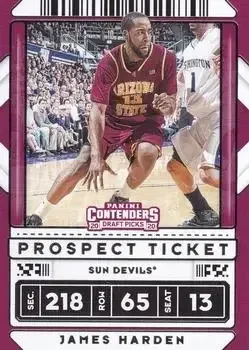 2020 Panini Contenders Draft Picks #2b James Harden