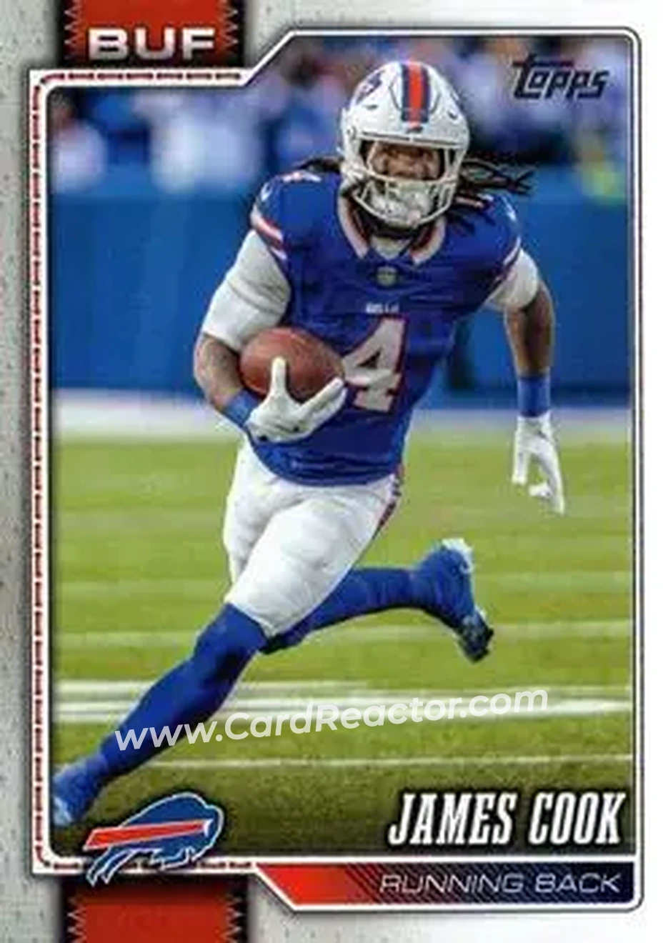 2026 Topps Flagship #25 - James Cook - Buffalo Bills - Front