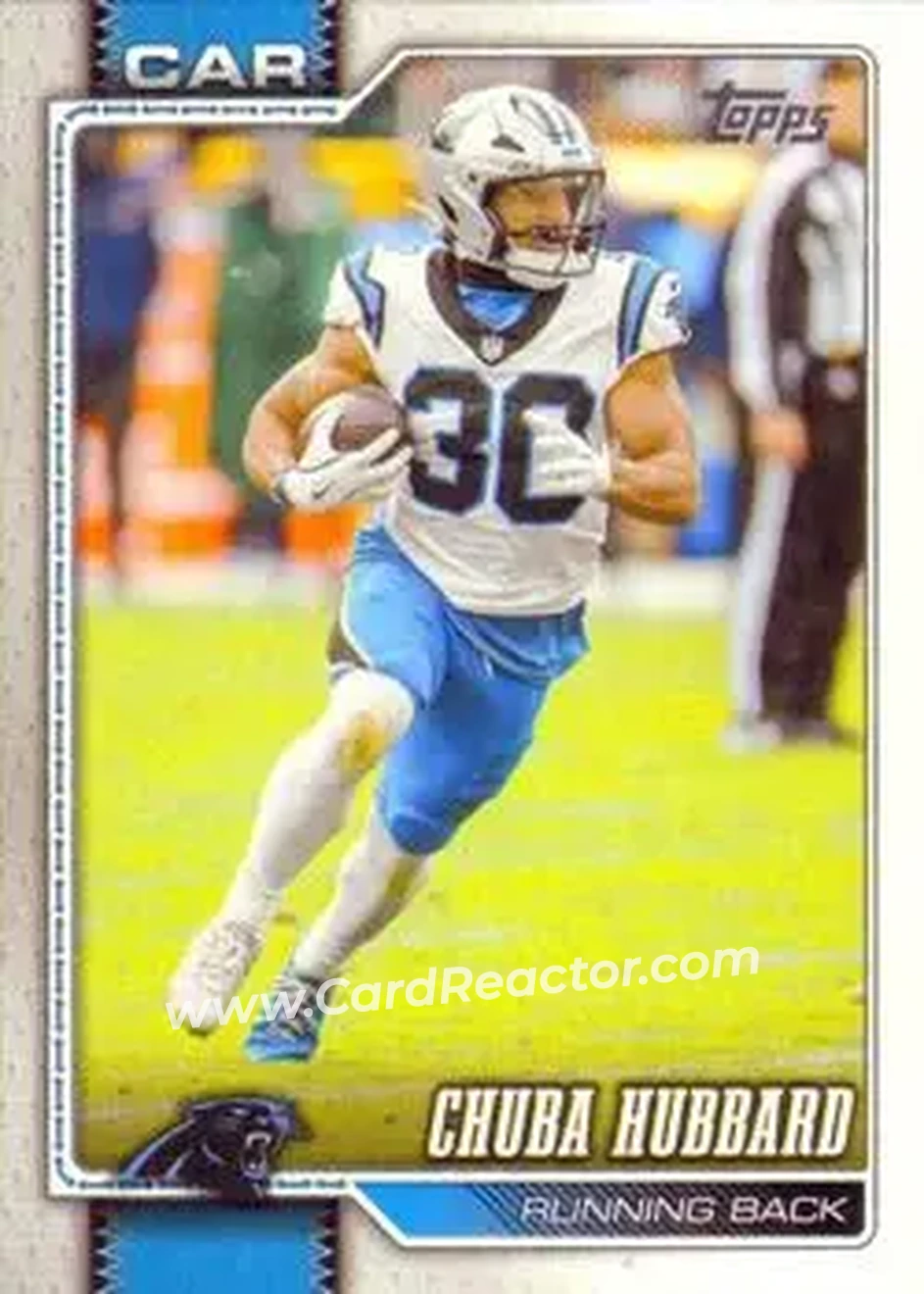 2026 Topps Flagship #28 - Chuba Hubbard - Carolina Panthers - Front