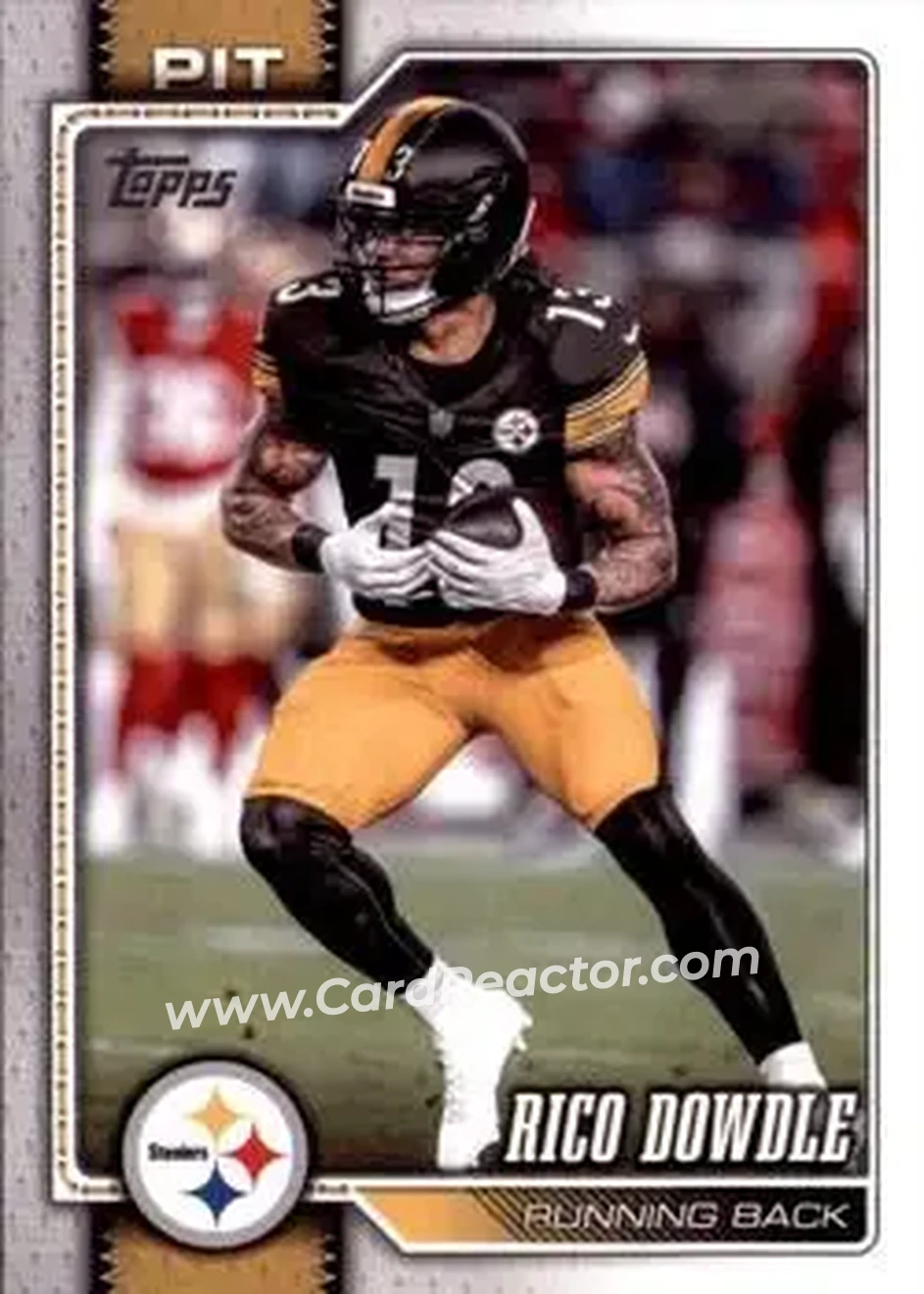 2026 Topps Flagship #30 - Rico Dowdle - Pittsburgh Steelers - Front