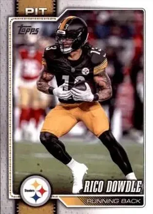 2026 Topps Flagship #30 - Rico Dowdle - Pittsburgh Steelers