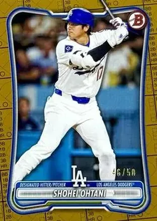 2026 Bowman - Gold Pattern #52 - Shohei Ohtani - Los Angeles Dodgers