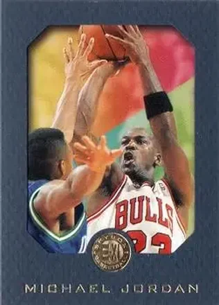 1995-96 SkyBox E-XL - Blue #10 - Michael Jordan - Chicago Bulls