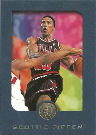 1995-96 SkyBox E-XL - Blue #12 - Scottie Pippen - Chicago Bulls