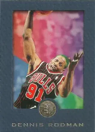 1995-96 SkyBox E-XL - Blue #13 - Dennis Rodman - Chicago Bulls