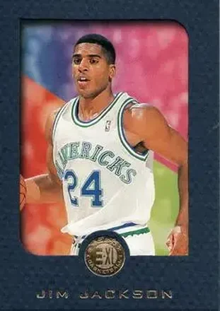 1995-96 SkyBox E-XL - Blue #17 - Jim Jackson - Dallas Mavericks