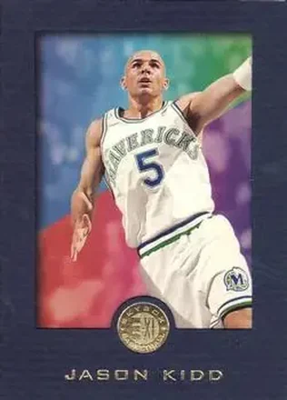 1995-96 SkyBox E-XL - Blue #18 - Jason Kidd - Dallas Mavericks