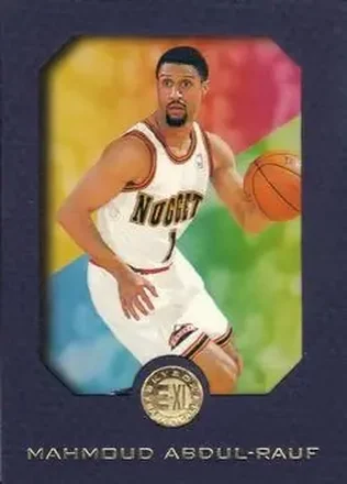 1995-96 SkyBox E-XL - Blue #20 - Mahmoud Abdul-Rauf - Denver Nuggets