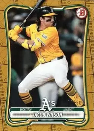 2026 Bowman - Gold Pattern #96 - Jacob Wilson - Athletics