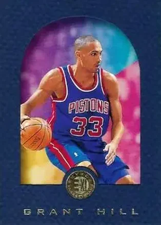 1995-96 SkyBox E-XL - Blue #24 - Grant Hill - Detroit Pistons
