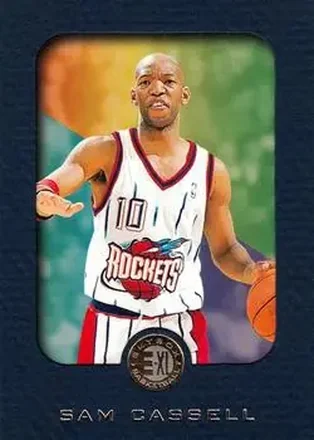 1995-96 SkyBox E-XL - Blue #29 - Sam Cassell - Houston Rockets