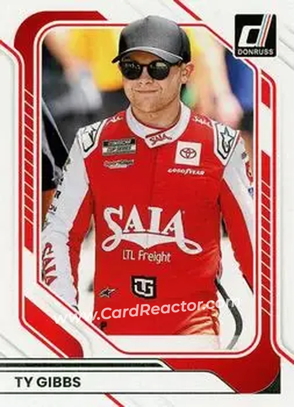 2026 Donruss #7 - Ty Gibbs - Joe Gibbs Racing - Front