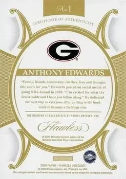 Back of Anthony Edwards