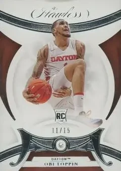 2020 Panini Flawless Collegiate #6 - Obi Toppin - Dayton Flyers