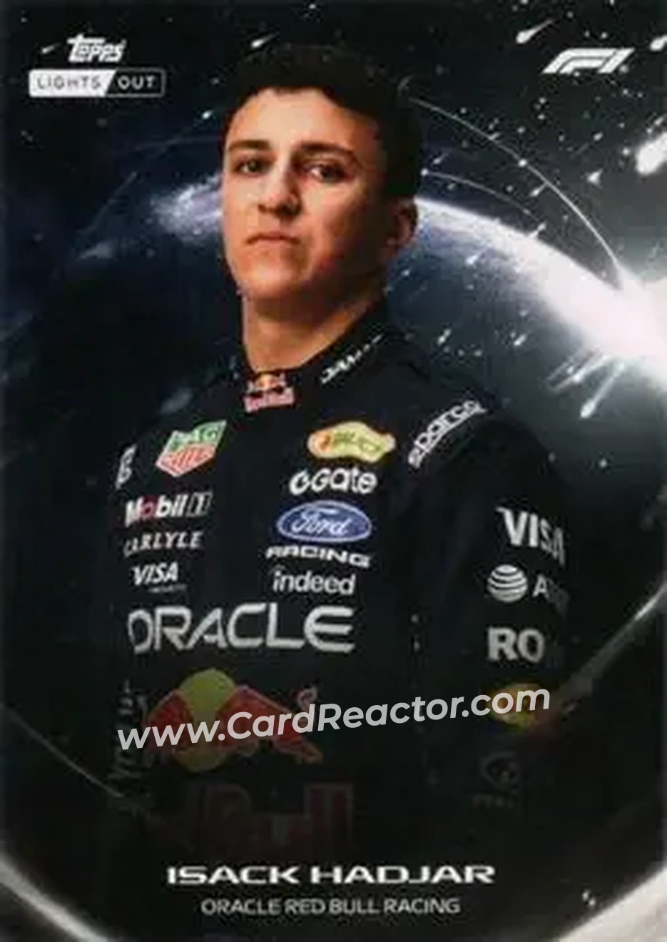 2026 Topps Lights Out Formula 1 #NNO - Isack Hadjar - Oracle Red Bull Racing - Front