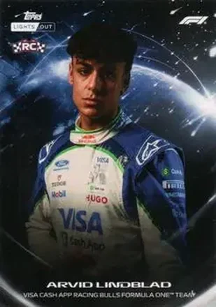 2026 Topps Lights Out Formula 1 #NNO - Arvid Lindblad - Visa Cash App RB Formula One