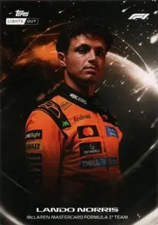 2026 Topps Lights Out Formula 1 #NNO - Lando Norris - McLaren Mastercard F1 Team