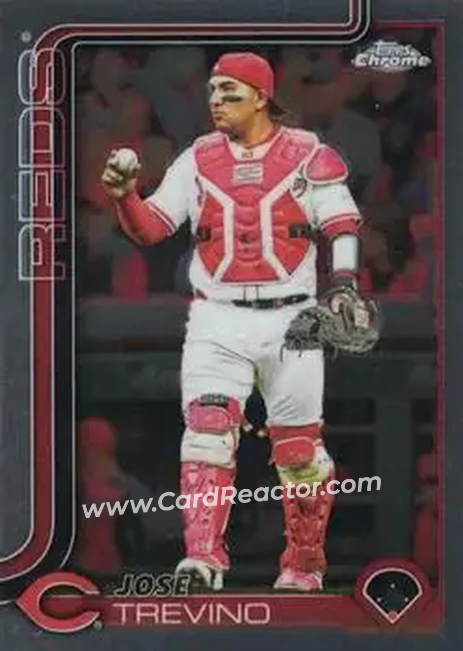2025 Topps Chrome Update #USC2 - Jose Trevino - Cincinnati Reds - Front