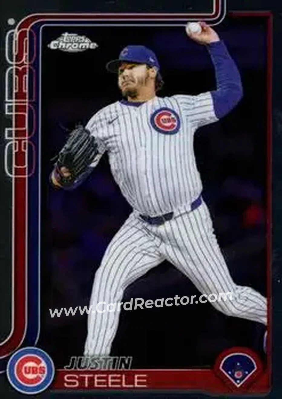 2025 Topps Chrome Update #USC3 - Justin Steele - Chicago Cubs - Front