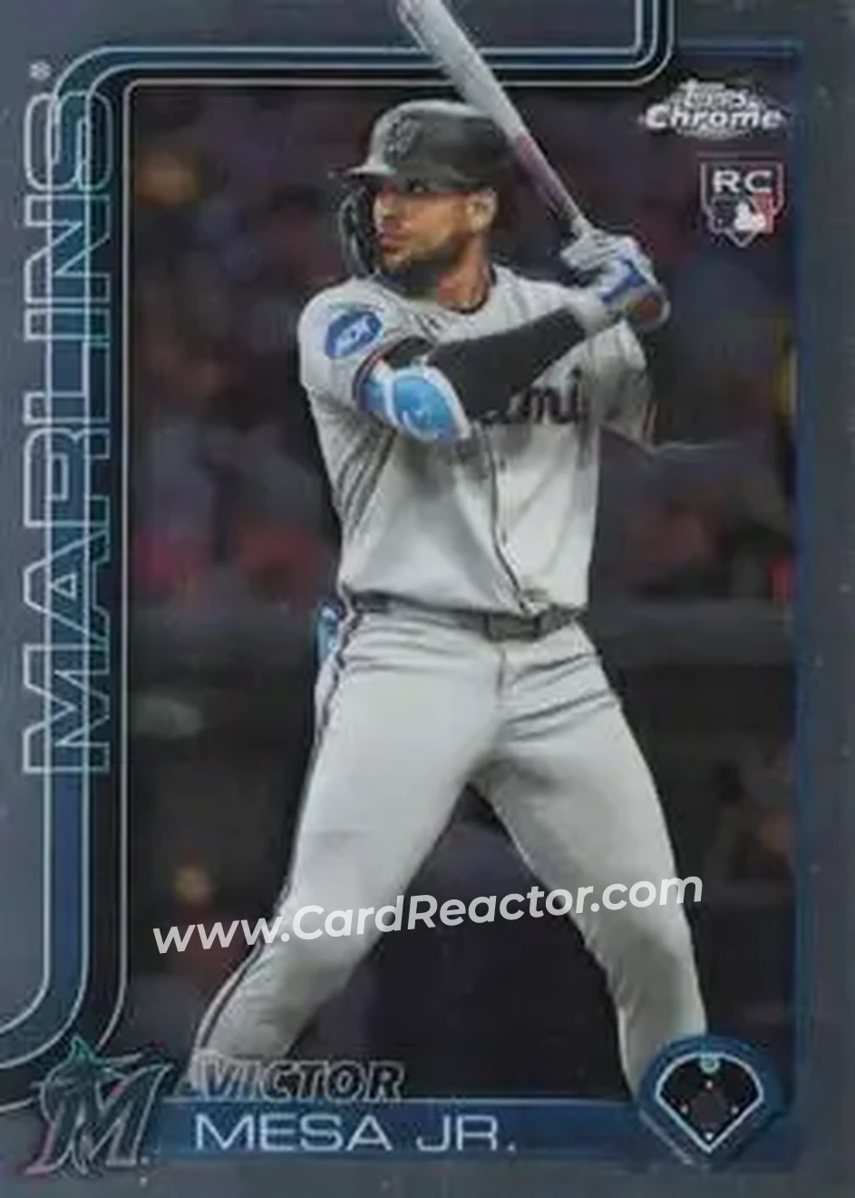 2025 Topps Chrome Update #USC4 - Victor Mesa Jr. - Miami Marlins - Front