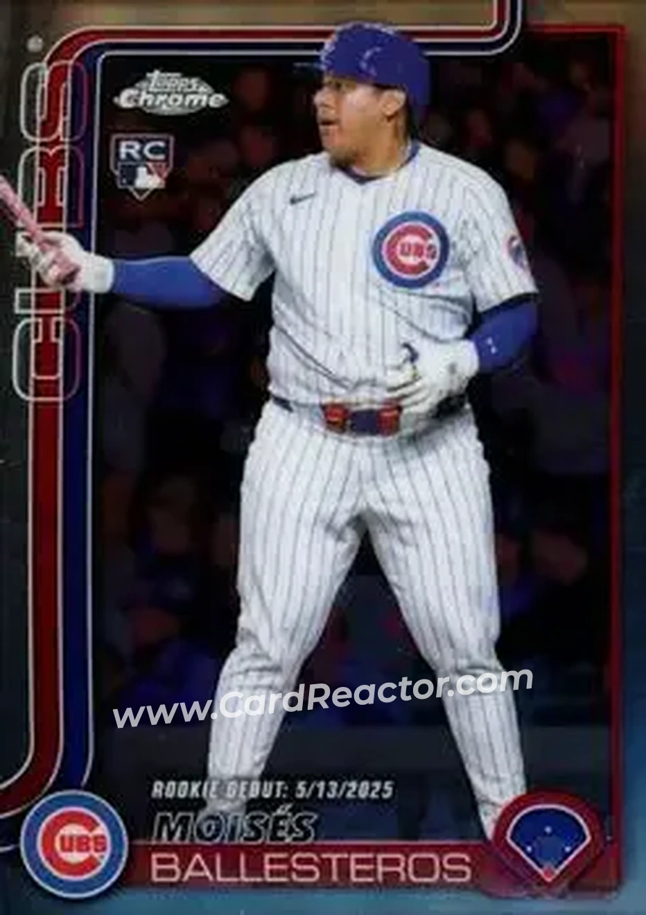 2025 Topps Chrome Update #USC7 - Moisés Ballesteros - Chicago Cubs - Front