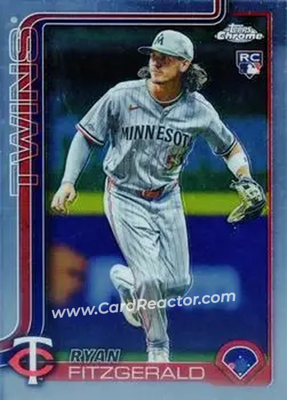 2025 Topps Chrome Update #USC8 - Ryan Fitzgerald - Minnesota Twins - Front