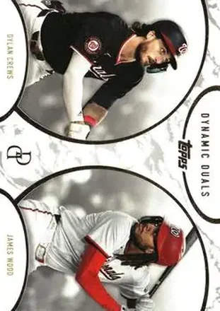 2025 Topps Dynamic Duals #1 - Dylan Crews - James Wood - Washington Nationals - Washington Nationals