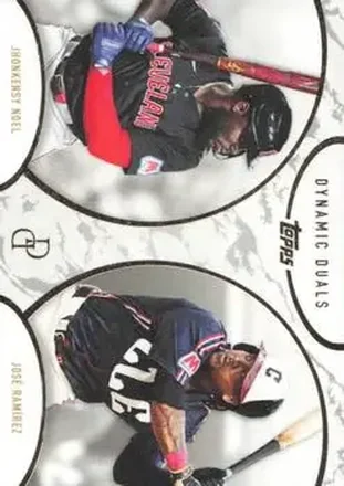 2025 Topps Dynamic Duals #4 - Jhonkensy Noel - José Ramírez - Cleveland Guardians - Cleveland Guardians
