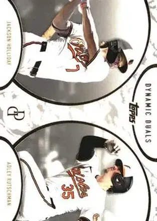 2025 Topps Dynamic Duals #6 - Jackson Holliday - Adley Rutschman - Baltimore Orioles - Baltimore Orioles