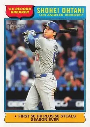 2025 Topps Heritage #1 - Shohei Ohtani - Los Angeles Dodgers