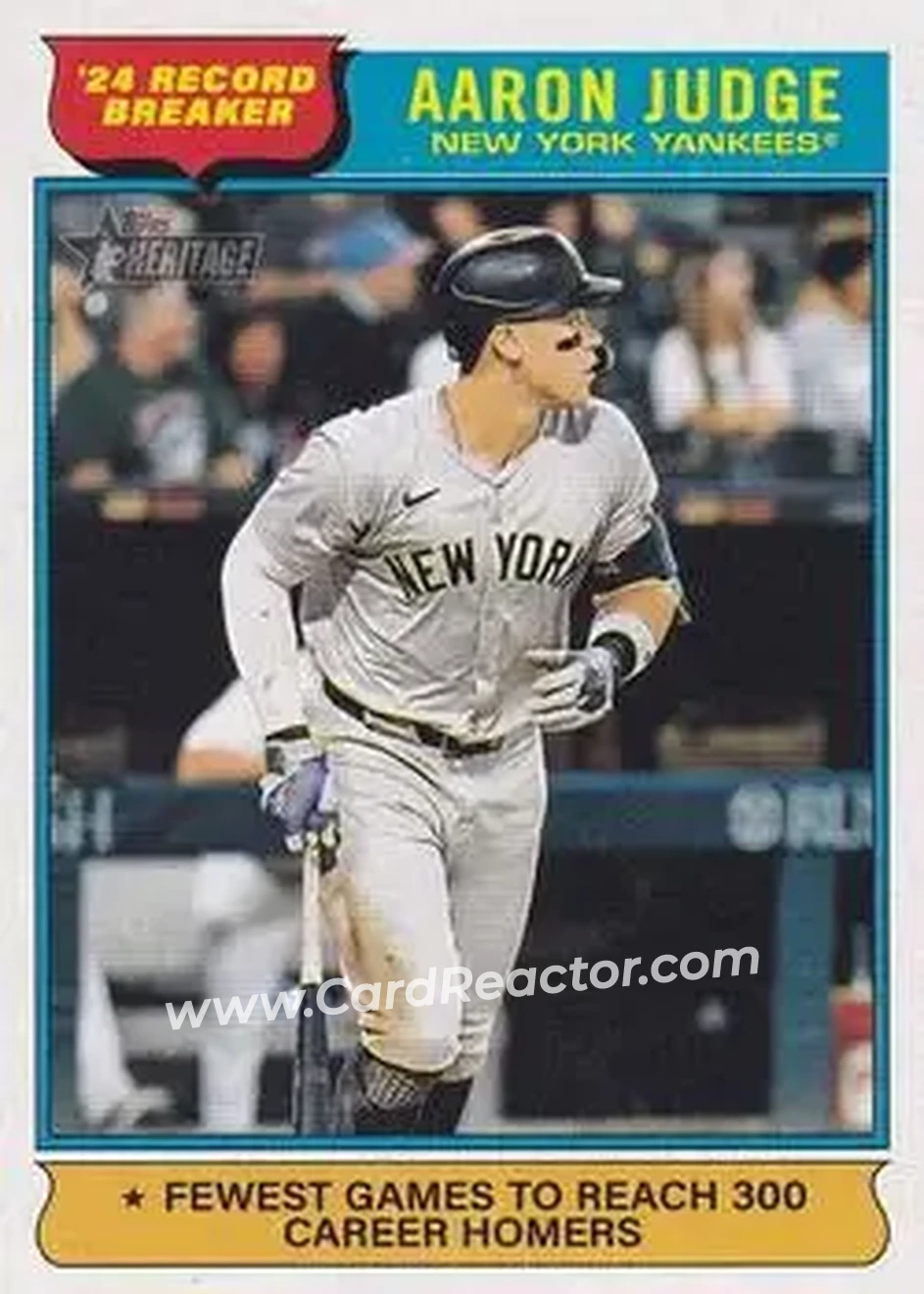 2025 Topps Heritage #3 - Aaron Judge - New York Yankees - Front