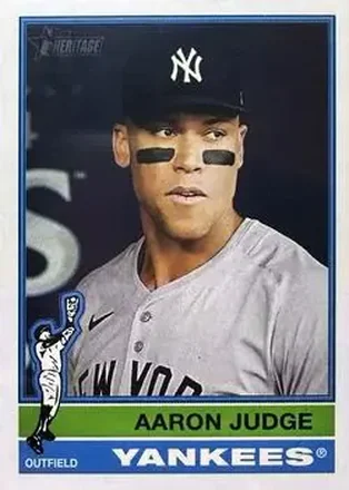 2025 Topps Heritage #3b - Aaron Judge - New York Yankees