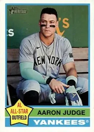 2025 Topps Heritage #3c - Aaron Judge - New York Yankees