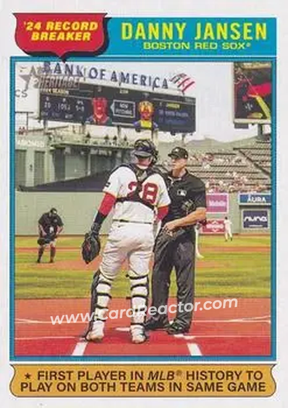 2025 Topps Heritage #6 - Danny Jansen - Boston Red Sox - Front