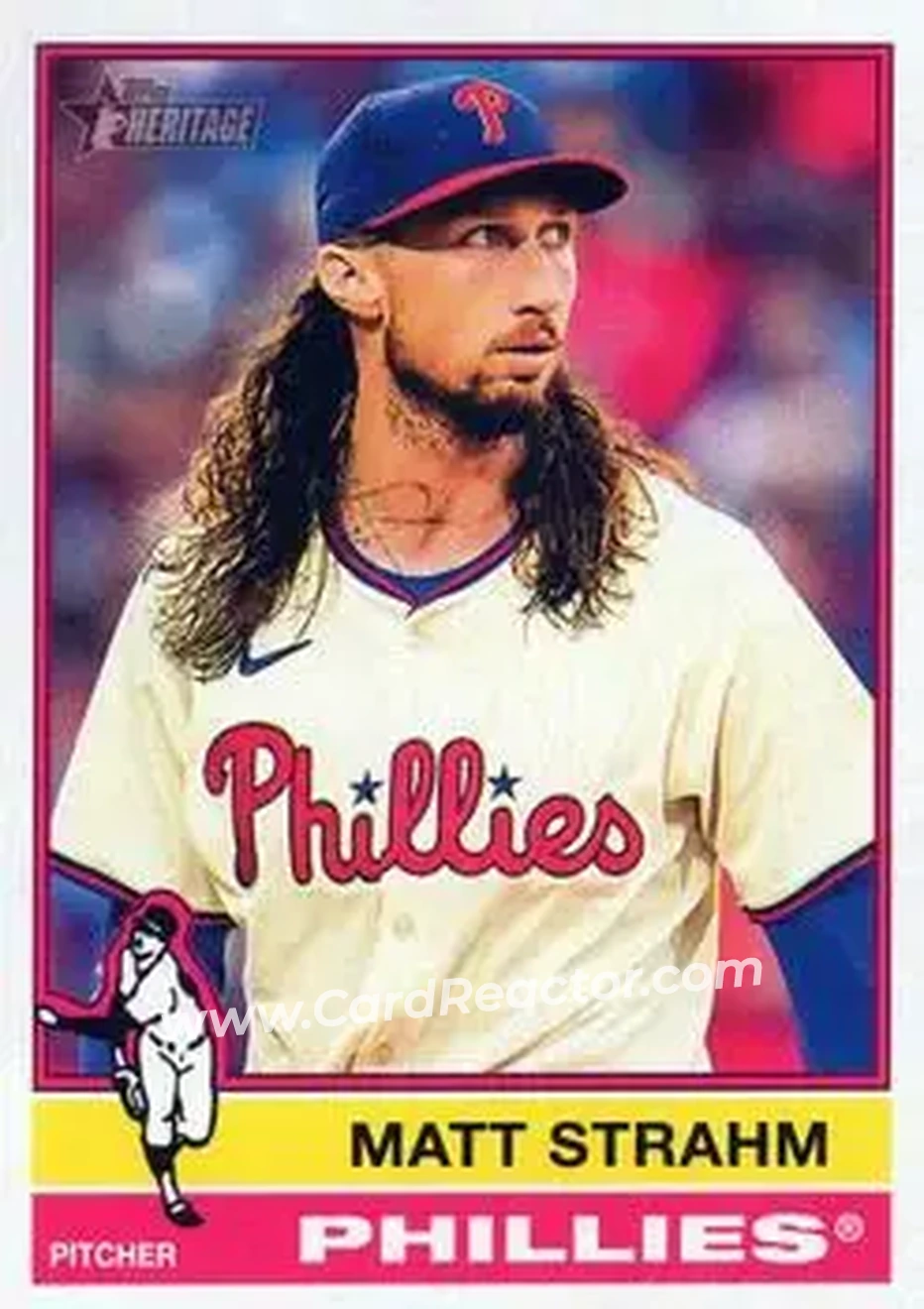 2025 Topps Heritage #7 - Matt Strahm - Philadelphia Phillies - Front