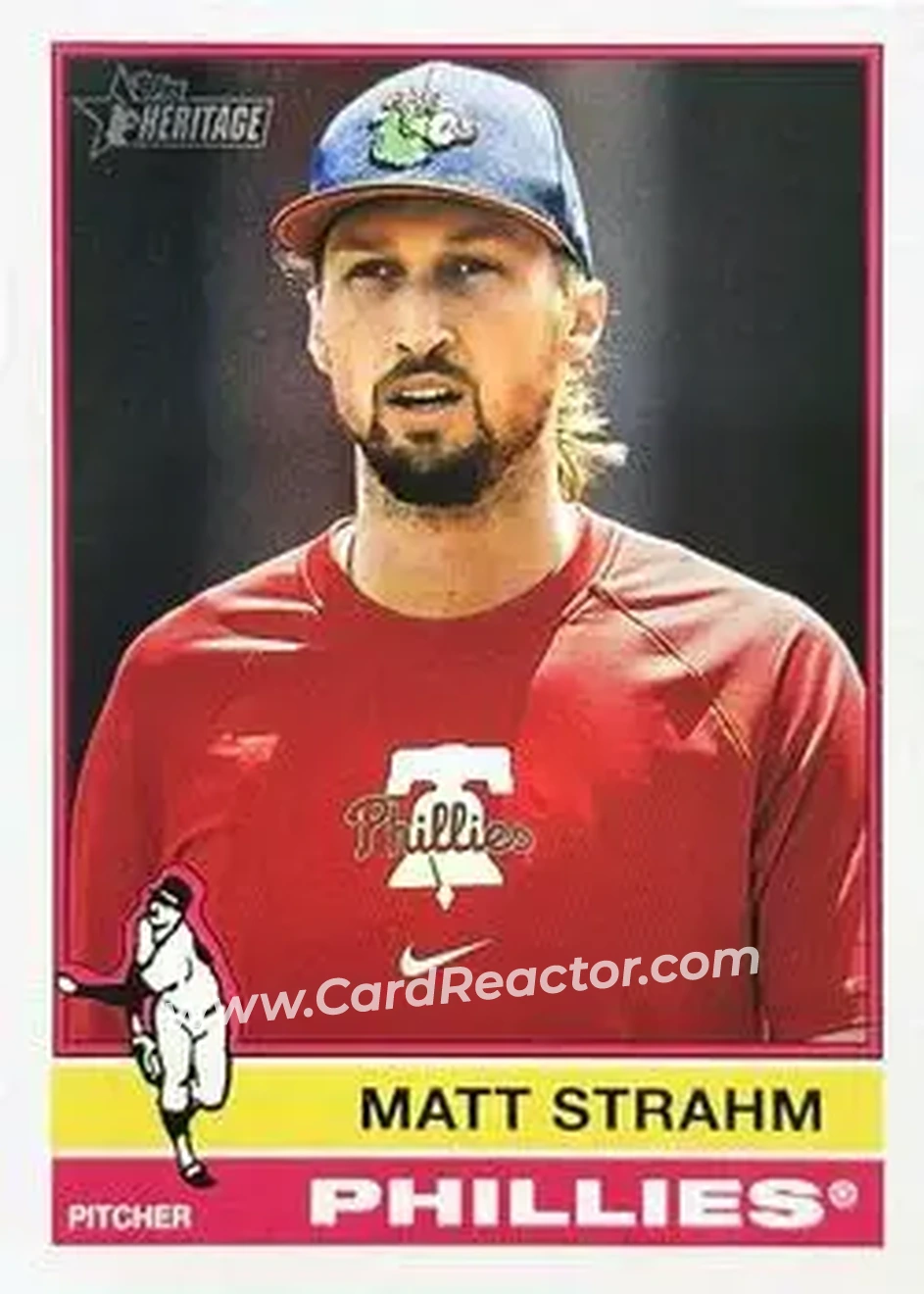 2025 Topps Heritage #7b - Matt Strahm - Philadelphia Phillies - Front