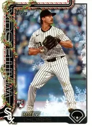 2025 Topps Holiday #H6 - Drew Thorpe - Chicago White Sox