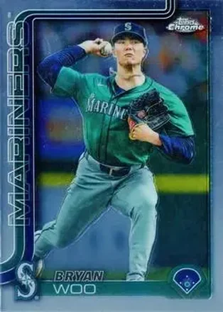 2025 Topps Chrome Update #USC16 - Bryan Woo - Seattle Mariners