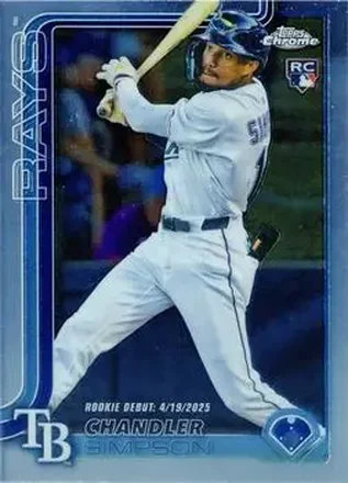 2025 Topps Chrome Update #USC17 - Chandler Simpson - Tampa Bay Rays
