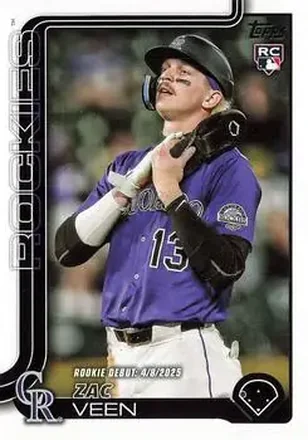 2025 Topps Update #US2 Zac Veen