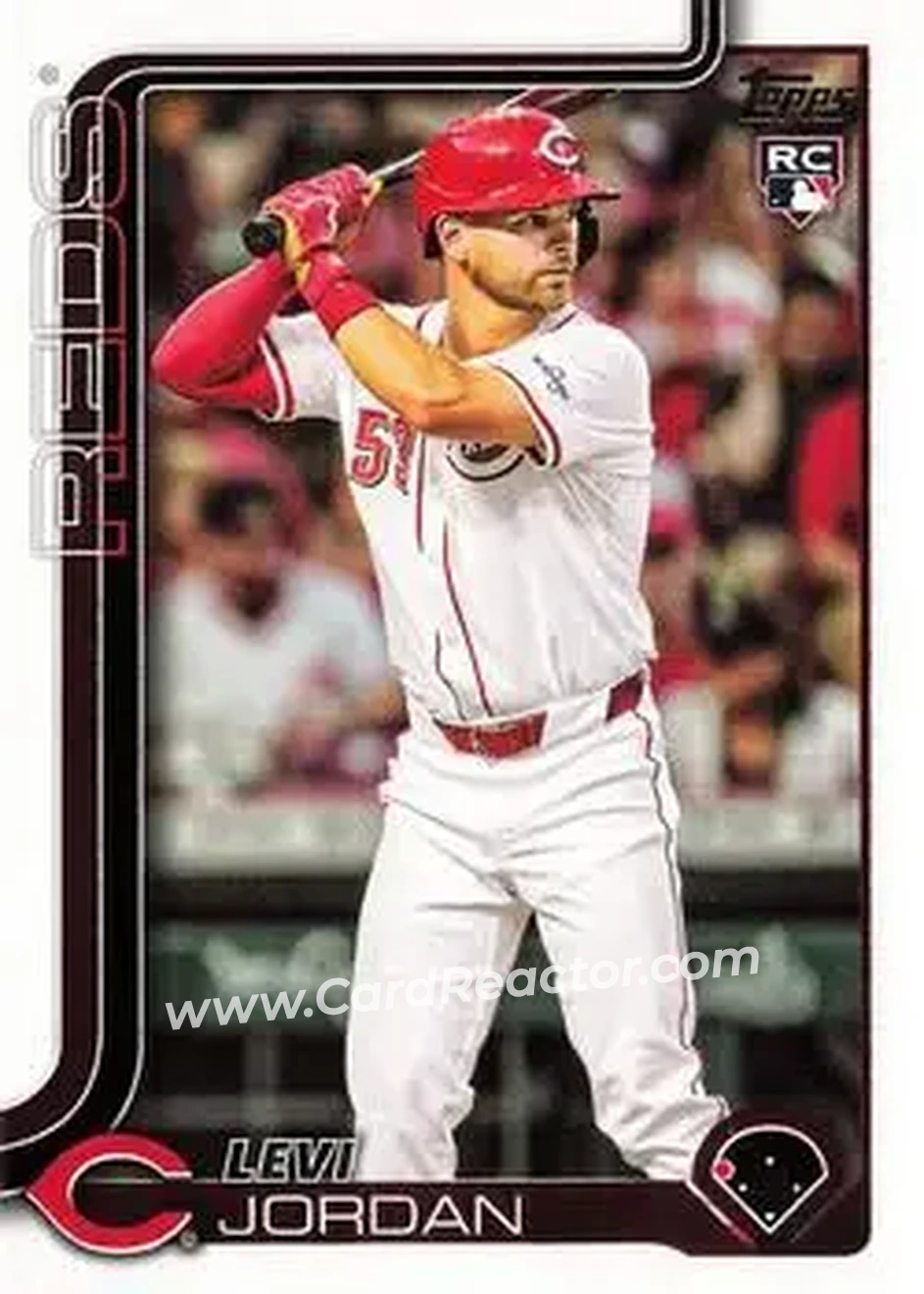 2025 Topps Update #US6 - Levi Jordan - Cincinnati Reds